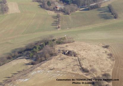Vue g&eacute;n&eacute;rale des restes de la casemate sud de l' EINSELING